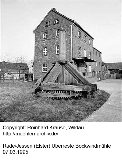 Reste der Bockwindmühle in Rade, Jessen (Elster) R. Krause
